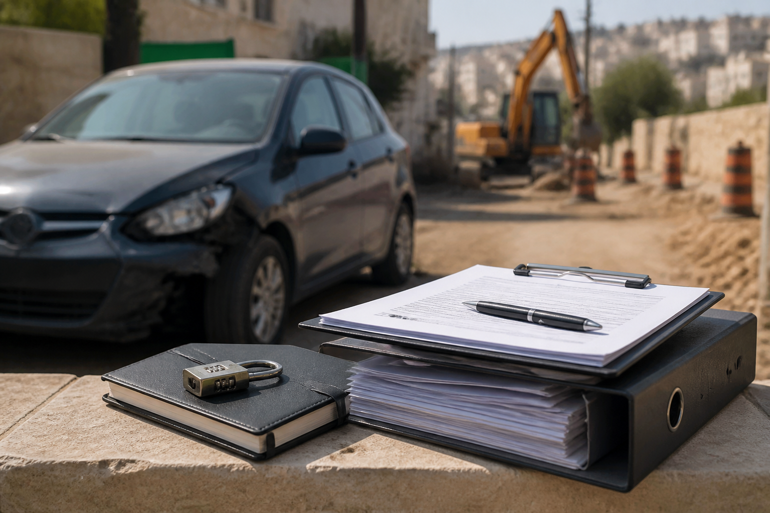 עבודות תשתית בשכונה פגעו ברכב? מדריך בית שמשי לתיעוד, פנייה לרשות ותביעת נזיקין