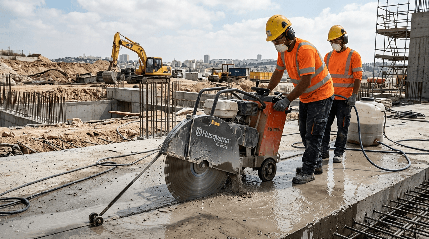 מחיר ניסור בטון בבאר יעקב
