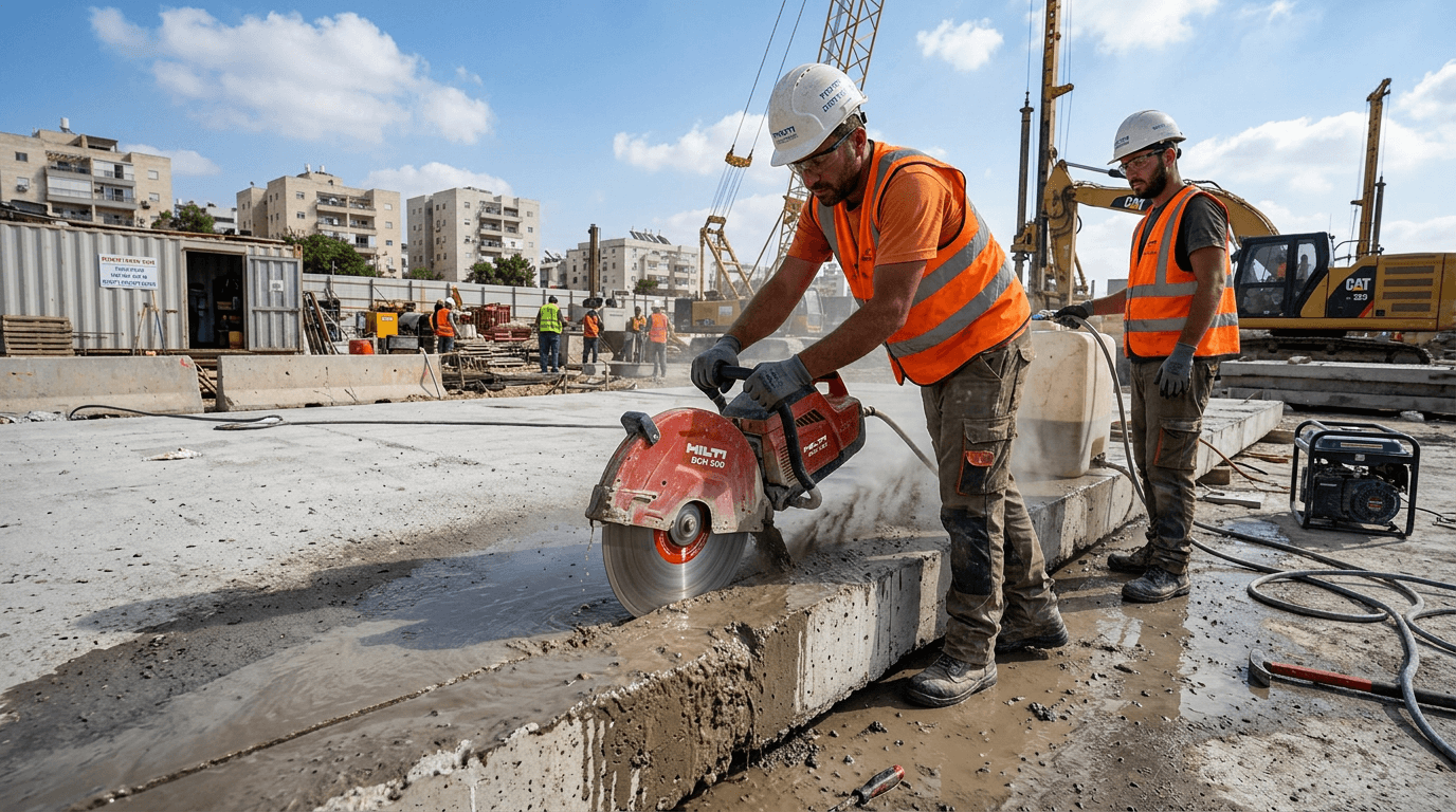 מחיר ניסור בטון בבני ראם