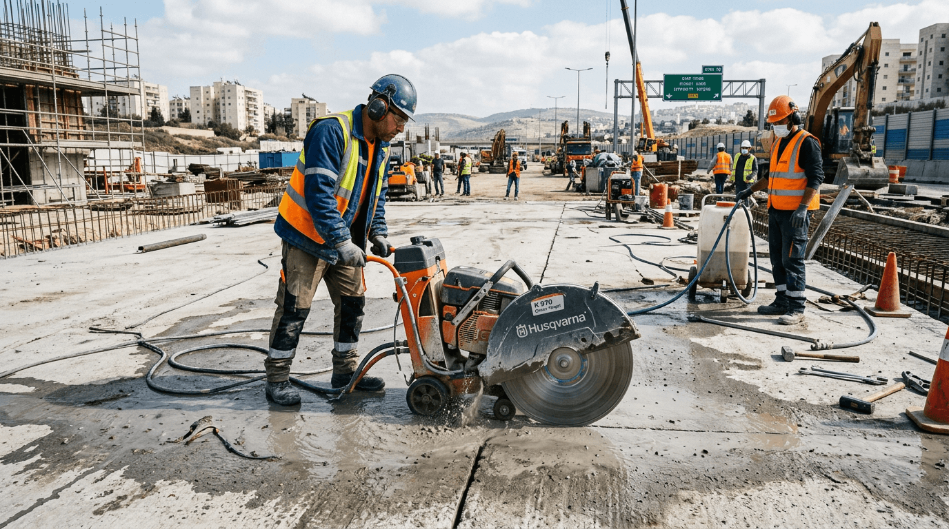 מחיר ניסור בטון בבני עי"ש