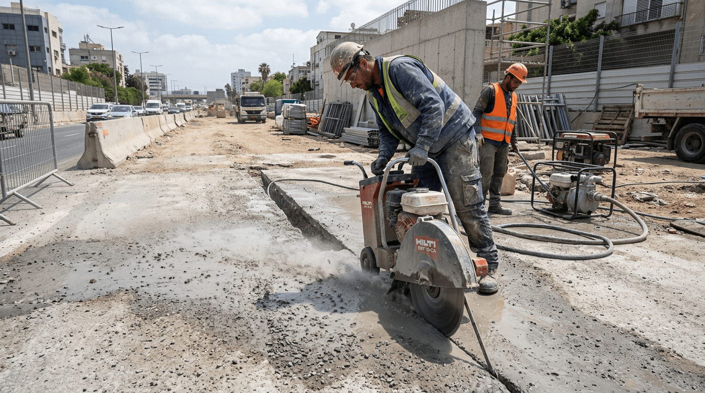 ניסור בטון כחלק משיפוץ והרחבה