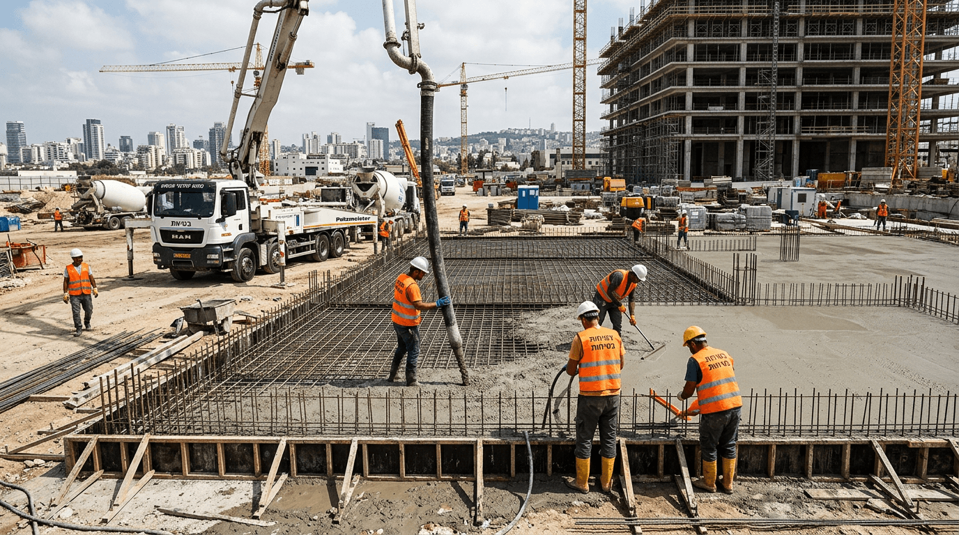 בטון מוטבע – הטבעה בבטון