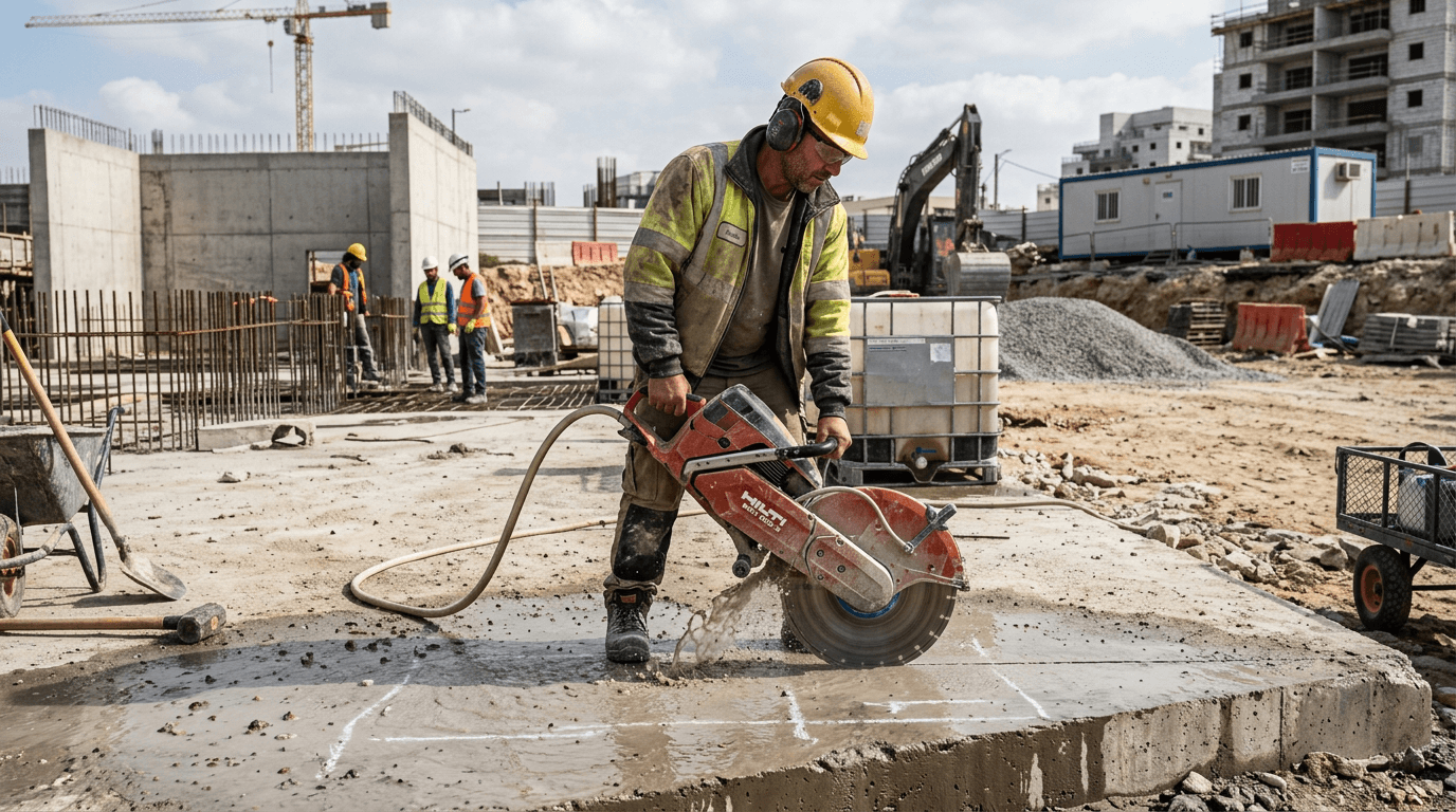 מחיר ניסור בטון בקרית אונו