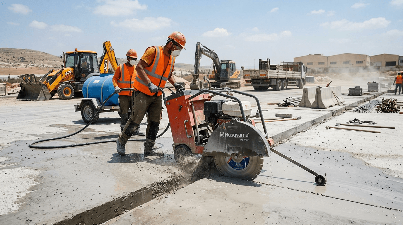 מחיר ניסור בטון באלעד