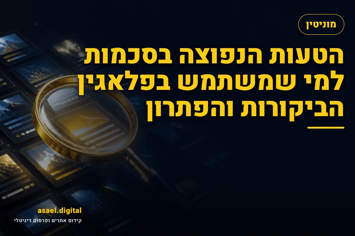 הטעות הנפוצה בסכמות למי שמשתמש בפלאגין הביקורות והפתרון