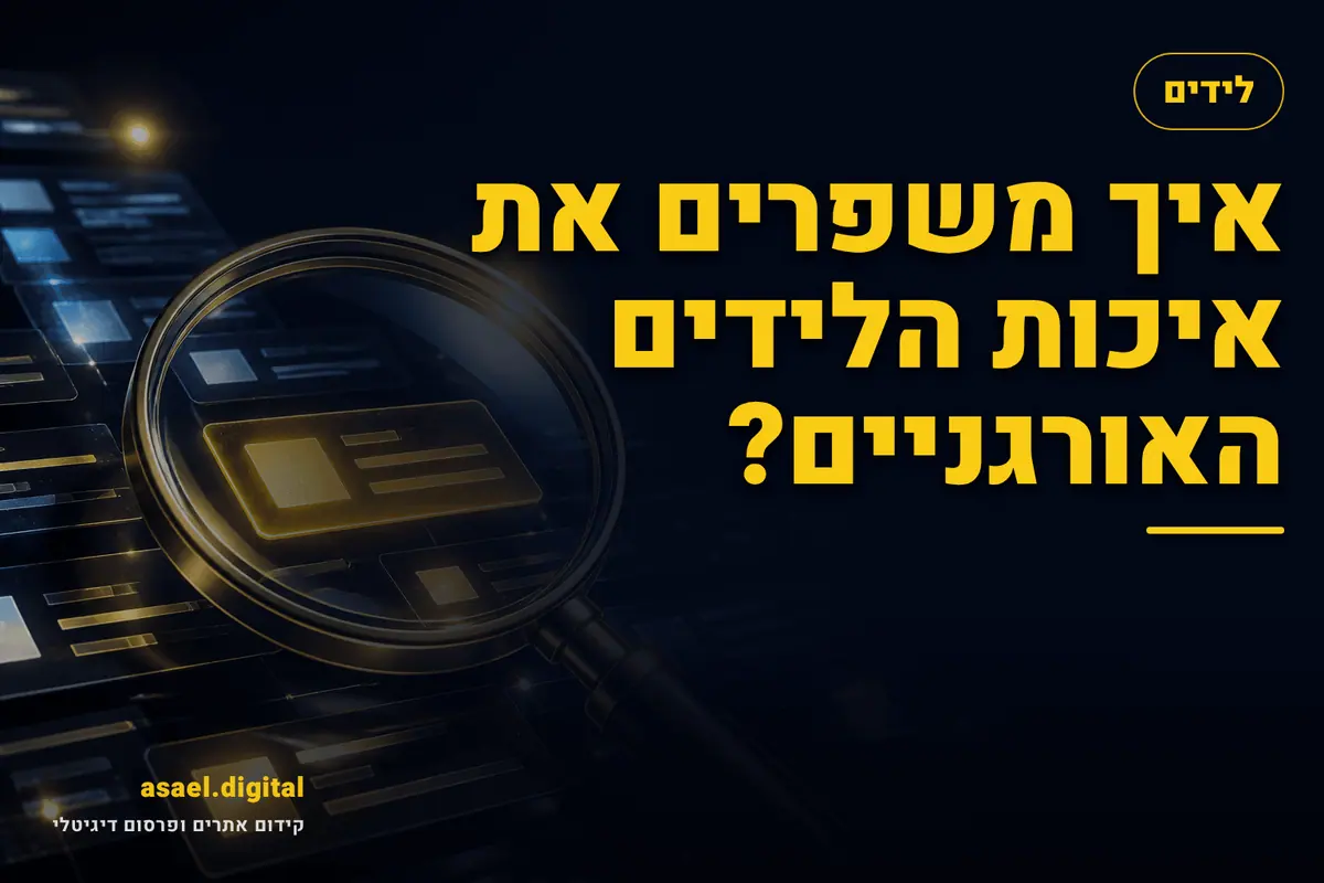 איך משפרים את איכות הלידים האורגניים?
