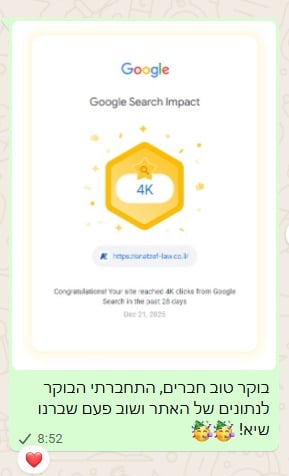 הודעת Search Impact על שיא ב־28 יום — דצמבר 2025