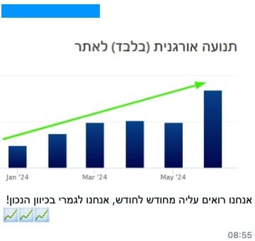 מגמת התחזקות בערוץ האורגני — יוני 2024