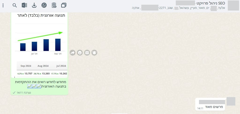 הקו האורגני מתחזק לאורך התקופה — ספטמבר 2024