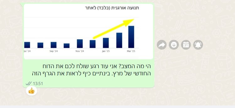 מגמת התחזקות בערוץ האורגני — מרץ 2025