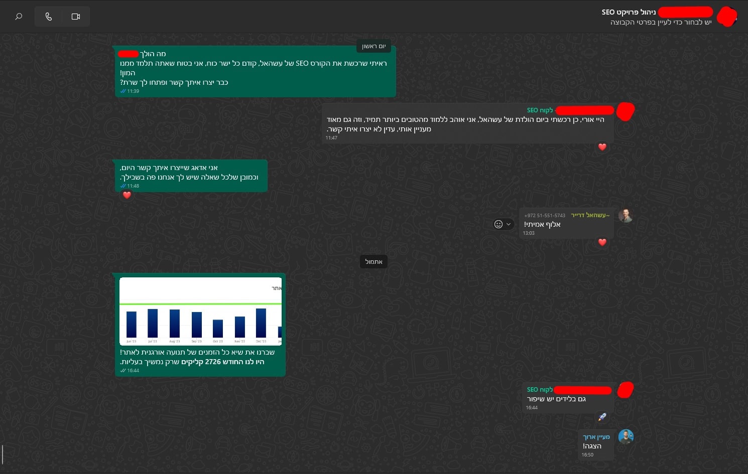 Search Console: 2726 קליקים — מרץ 2024