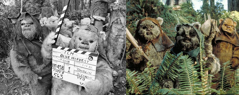 Star Wars Secrets Episode VI Return of the Jedi - Ewoks Behind Scenes Blue Harvest