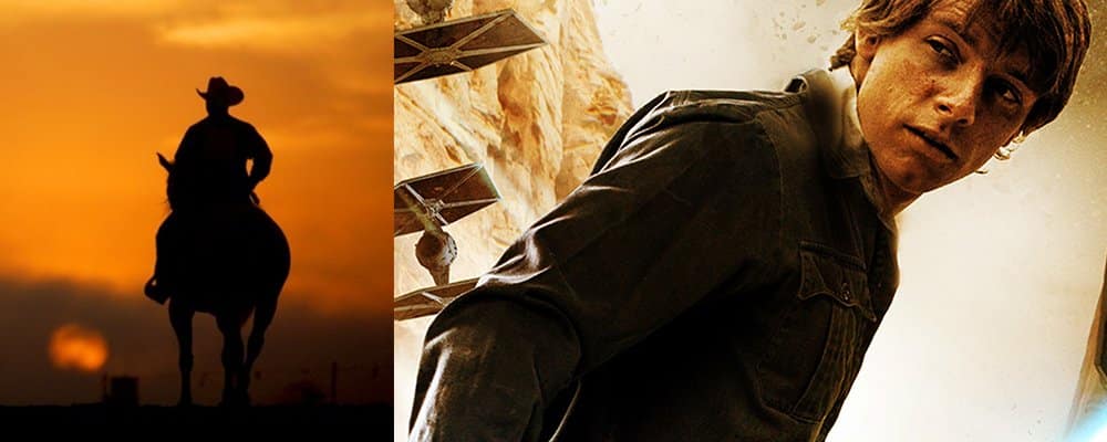 Star Wars Secrets Episode VI Return of the Jedi - Luke Cowboy Walk of into the sunset Desert