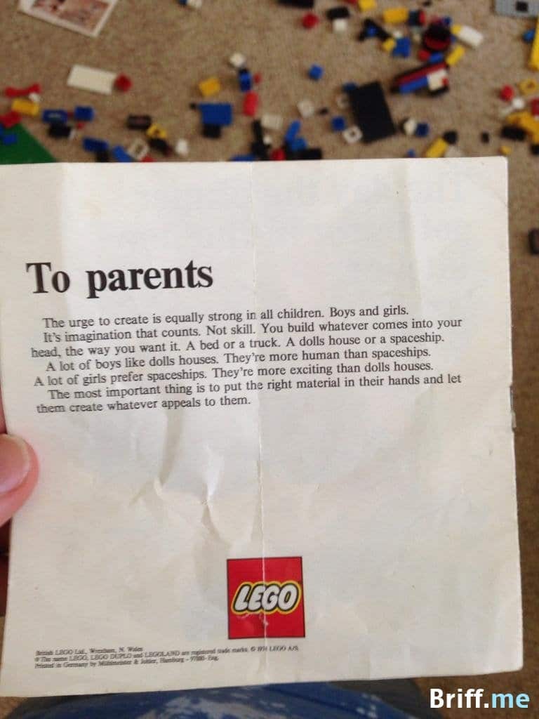 Lego Instructions Boys and Girls 1974 Original