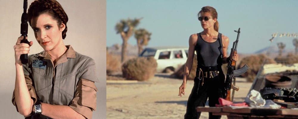 Star Wars Secrets Episode VI Return of the Jedi - Leia and Terminator Sarah Connor
