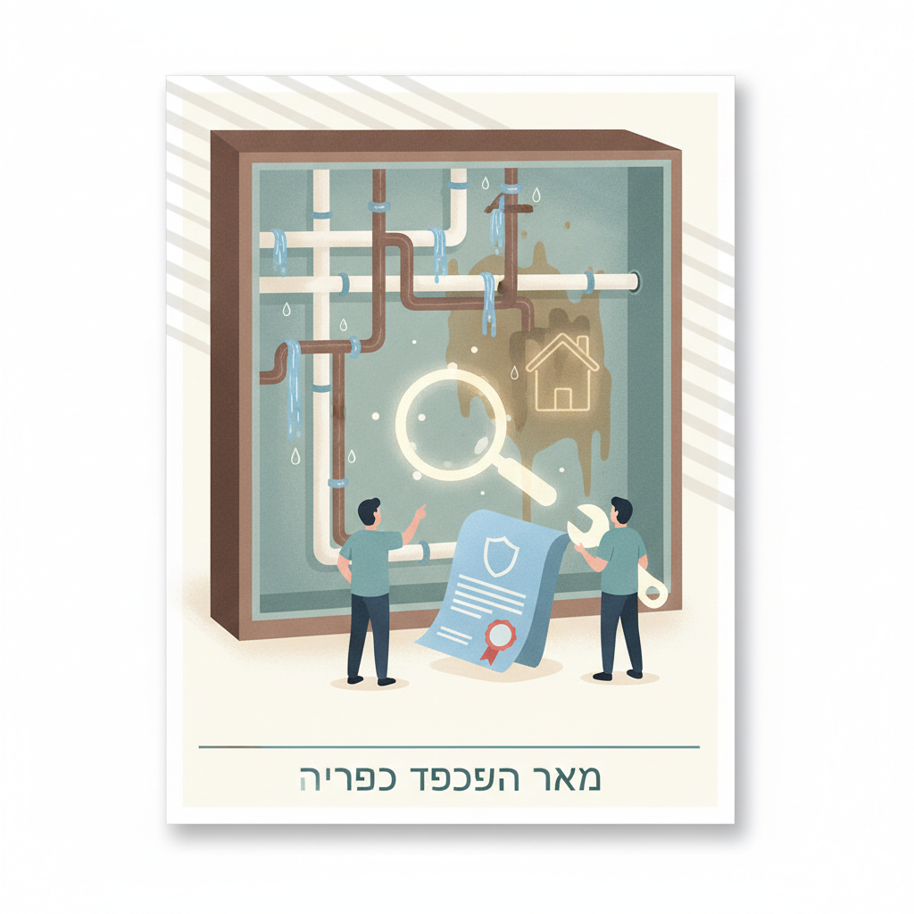 נזקי צנרת ורטיבות בדירה: איך מגישים תביעה לחברת הביטוח בצורה נכונה