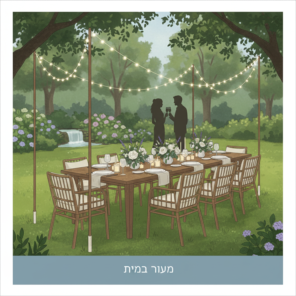 אירוח חוץ בגינה: כך תערכו אירוע רגוע ומהנה