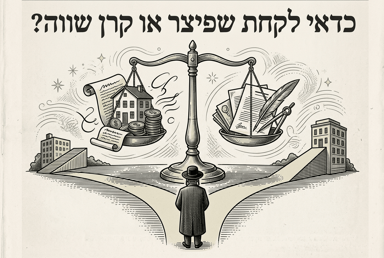 איור נלווה לכתבה: כדאי לקחת שפיצר או קרן שווה?