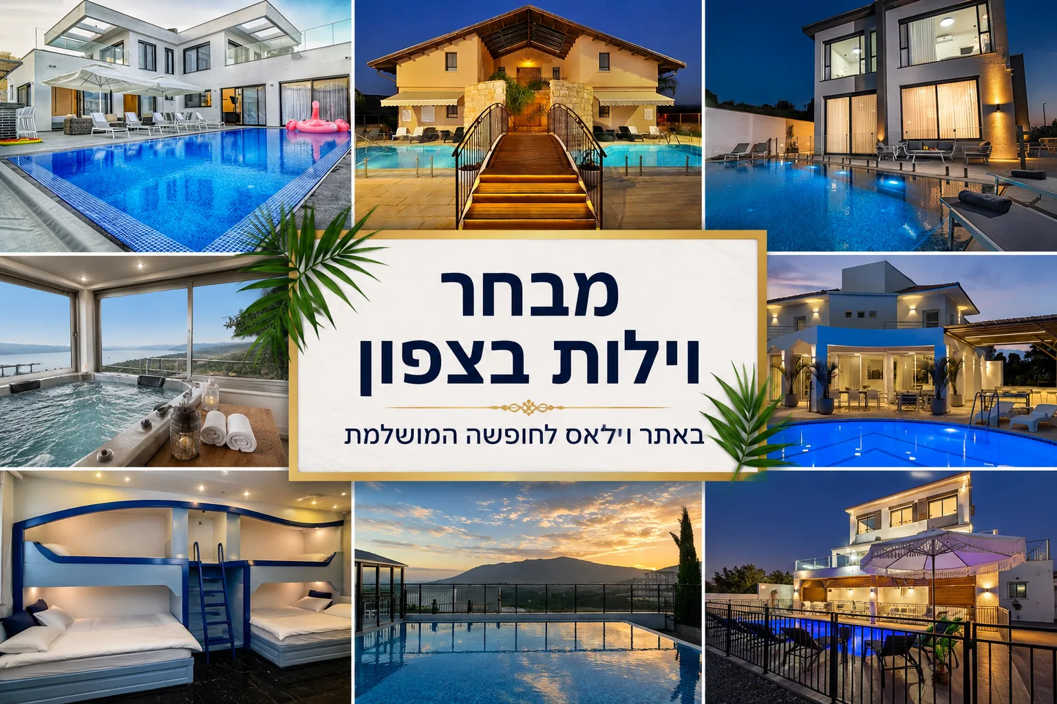 וילה בצפון עם נוף ובריכה