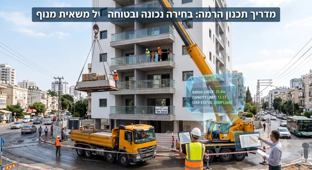 איך לבחור משאית מנוף בצורה נכונה ובטוחה לכל פרויקט הרמה