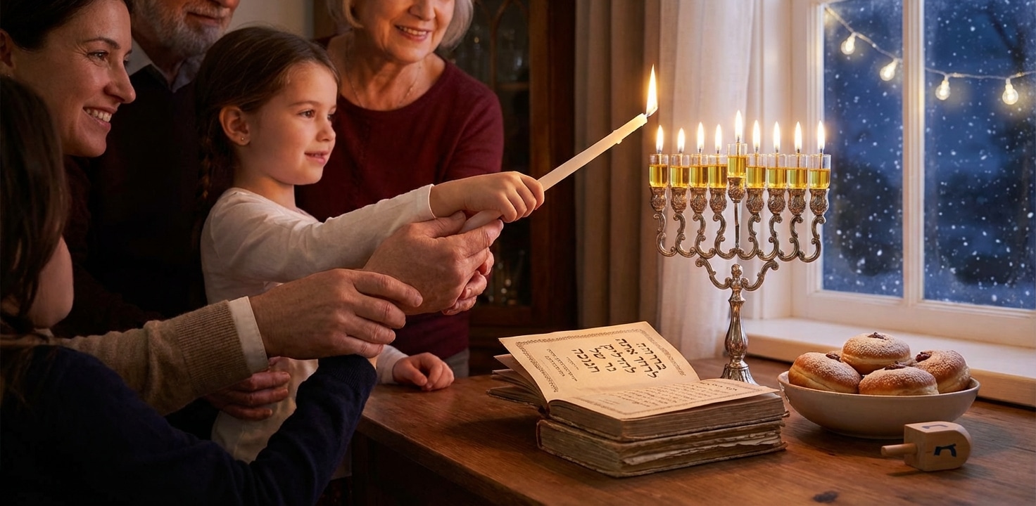 חנוכה: סדר הדלקת נרות וברכות
