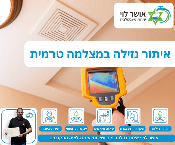 איתור נזילה במצלמה טרמית
