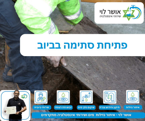 פתיחת סתימה בביוב