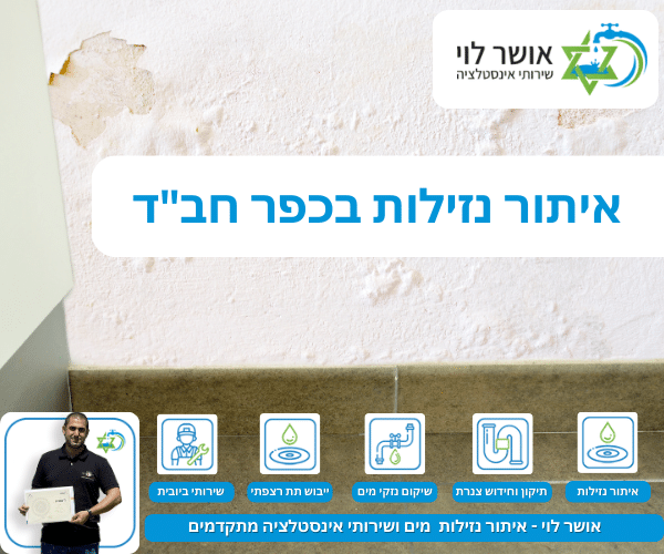 איתור נזילות בכפר חב"ד