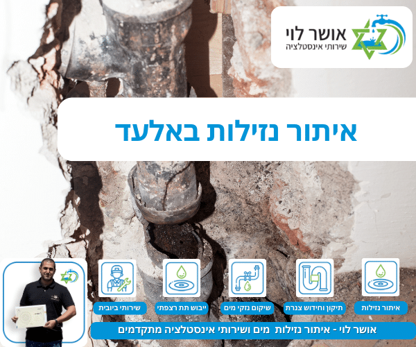 איתור נזילות באלעד