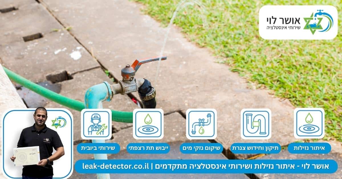 כיצד איתור נזילות בחצר הבית מתבצע?