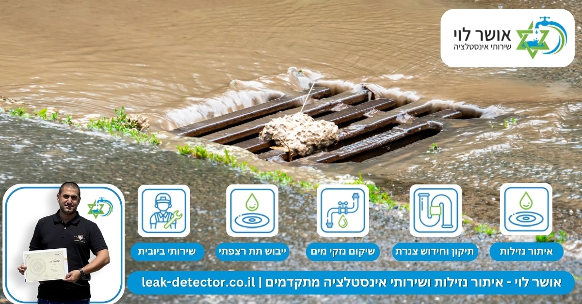 השפעת הגשמים על מערכות הביוב - ביובית בתל אביב - שירות מהיר לסתימות וקווי ביוב