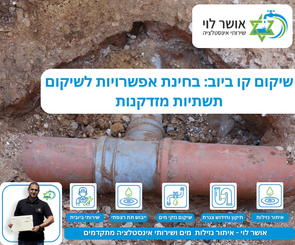 שיקום קו ביוב: בחינת אפשרויות לשיקום תשתיות מזדקנות