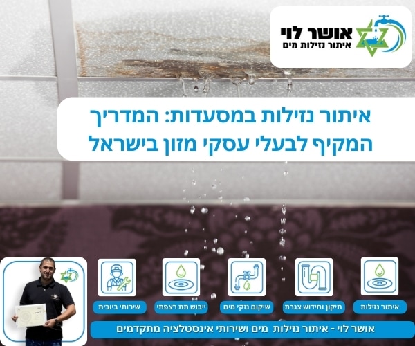 איתור נזילות במסעדות