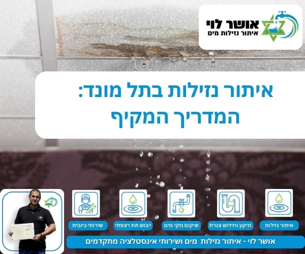 איתור נזילות בתל מונד