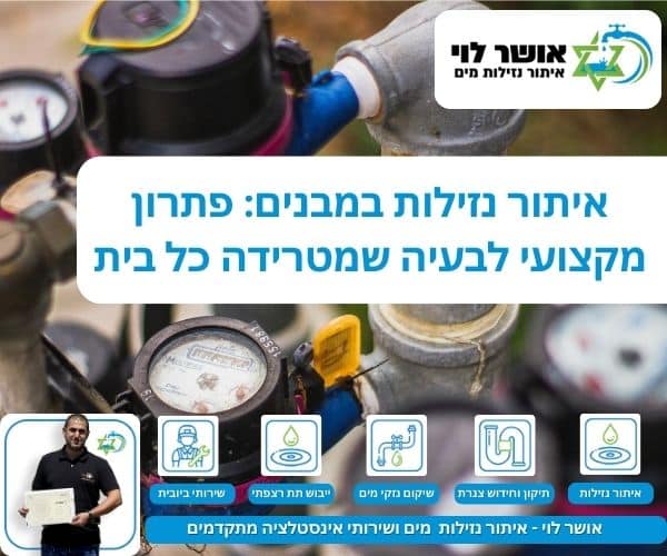 איתור נזילות במבנים: פתרון מקצועי לבעיה שמטרידה כל בית