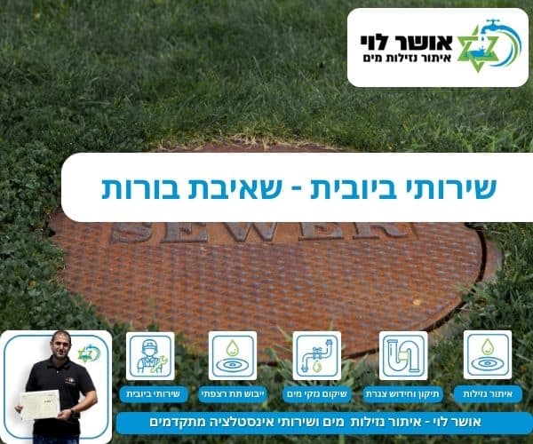 שירותי ביובית - שאיבת בורות