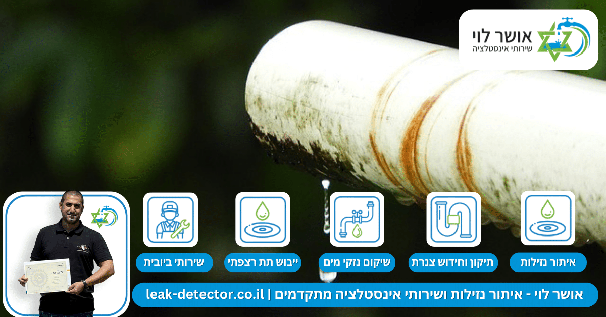 איתור נזילות בגינה
