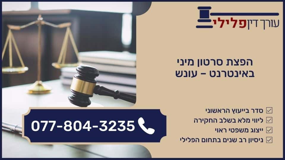 הפצת סרטון מיני באינטרנט - עונש