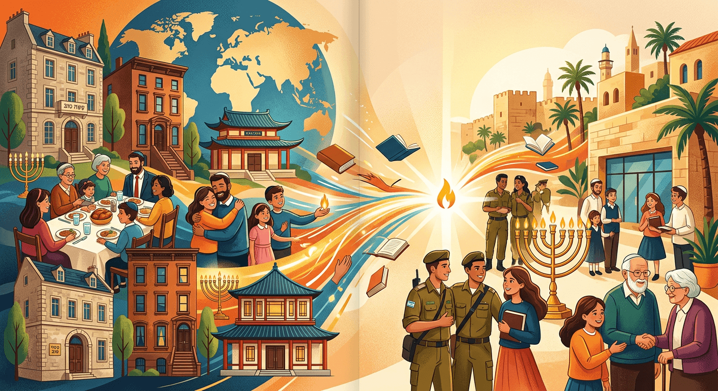 הקשר בין בתי חב"ד ברחבי העולם ובין סניפי חב"ד בישראל