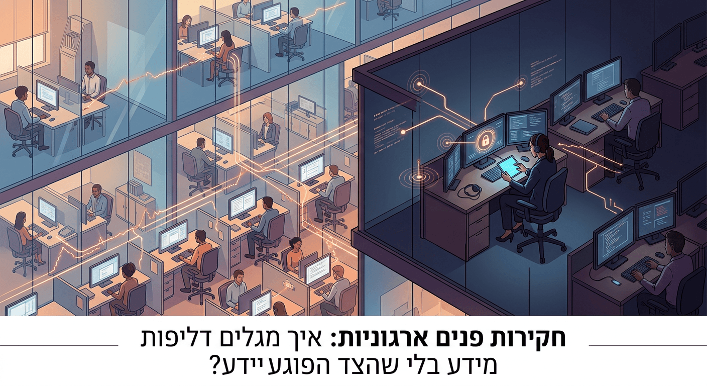 חקירות פנים ארגוניות: איך מגלים דליפות מידע בלי שהצד הפוגע יידע?