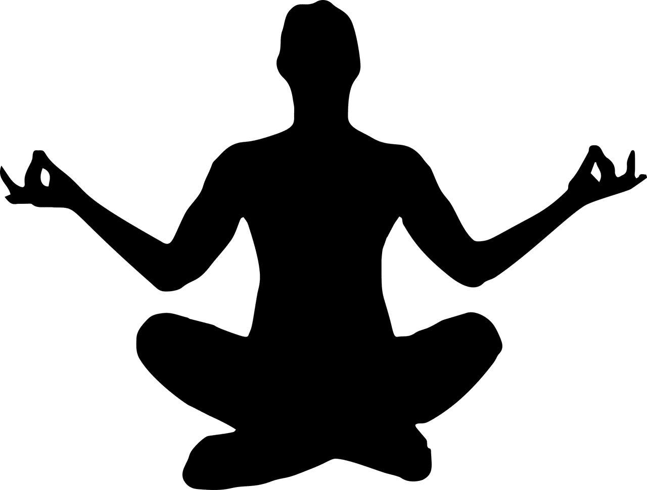 איש עושה מדיטציה איש עושה מדיטציה