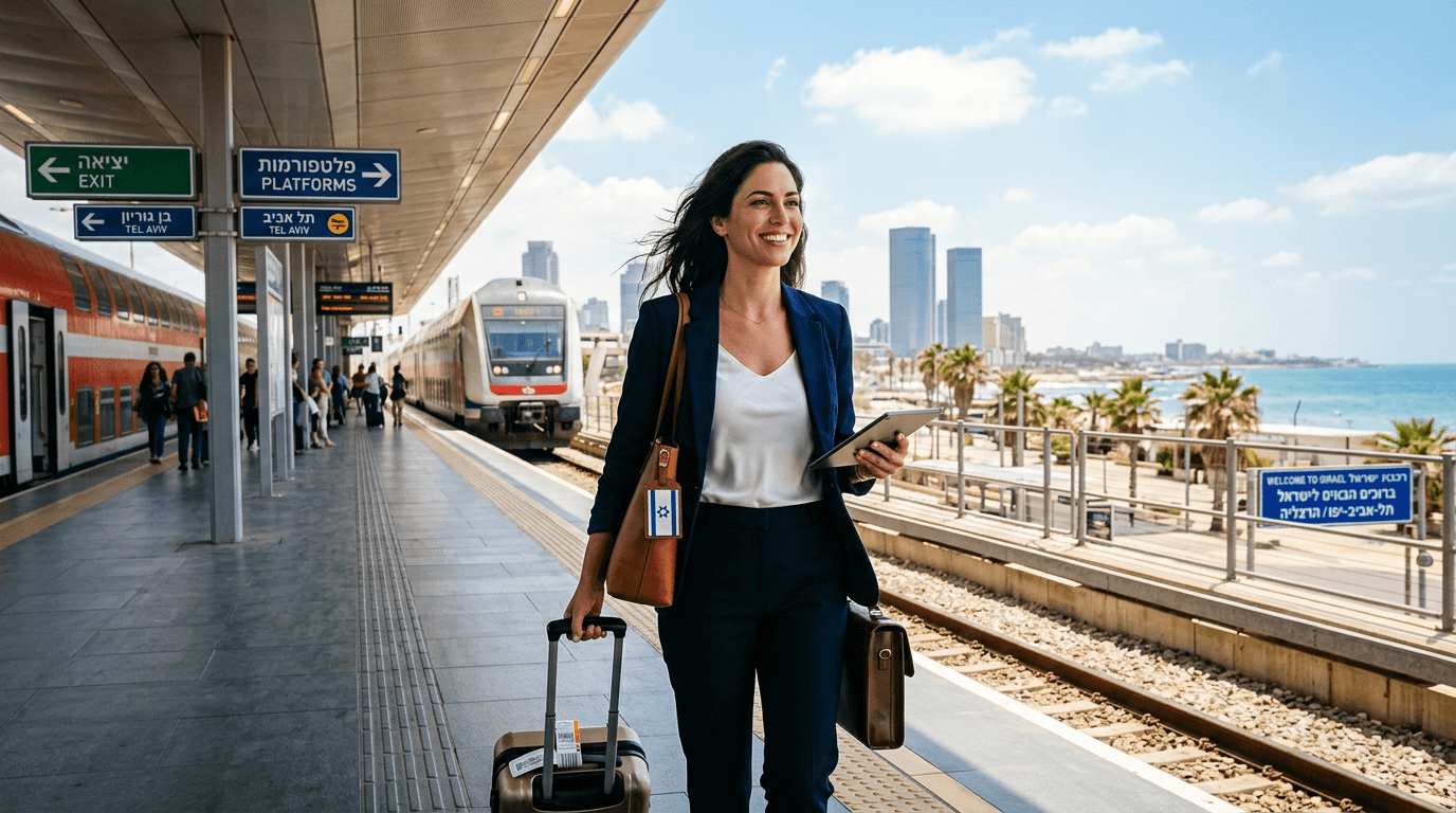 נוחתים לפגישת עסקים בישראל? תכנון "עבודה וטיול" חכם בין תל-אביב להרצליה ביום אחד